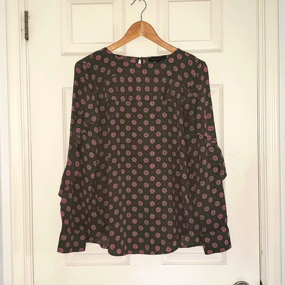 Banana Republic Long Sleeve printed Shirt Size S